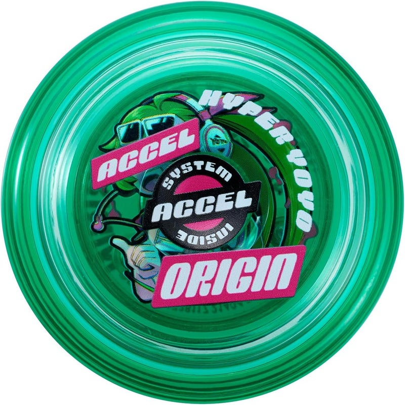 Ban Dai Bandai 60006 Accel Hyper Yo Green, Skill Game, Optimised JoJo for Children from 8 Years, with its Accel System, Test All Tricks Quickly and Easily - Image 1